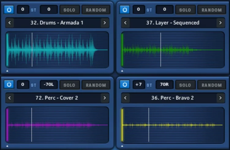 Loot Audio Aleatoric Rhythms interface