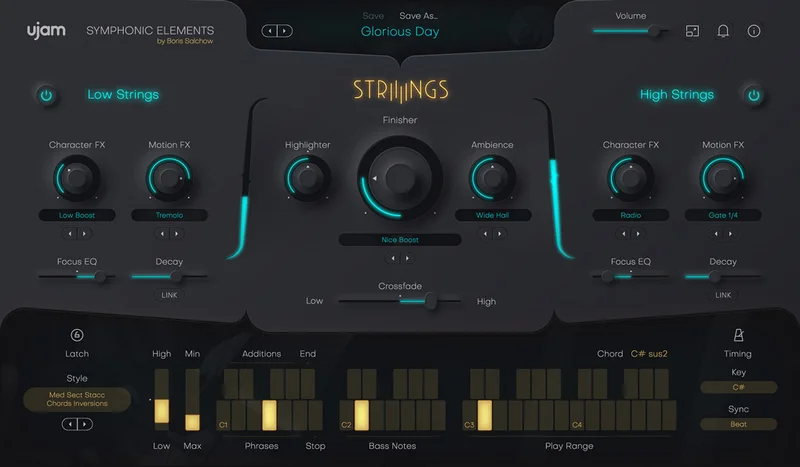 ujam STRIIIINGS Crossgrade from any paid UJAM product interface