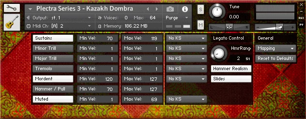 Impact Soundworks Plectra Series 3 - Kazakh Dombra interface