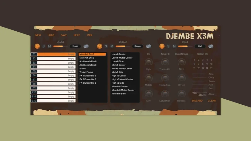 Strezov Sampling Djembe X3M interface
