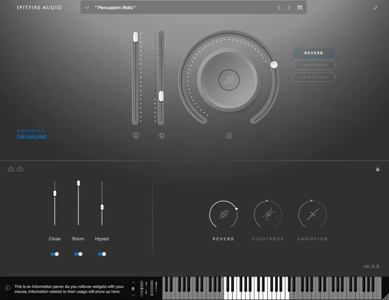 Spitfire Audio Originals Drumline interface