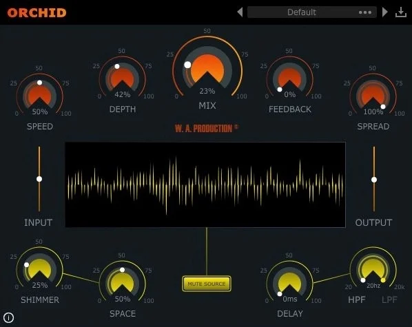 W. A. Production Orchid interface