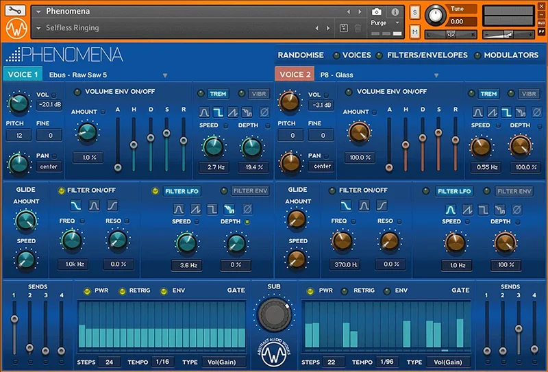 Audio Reward Phenomena interface