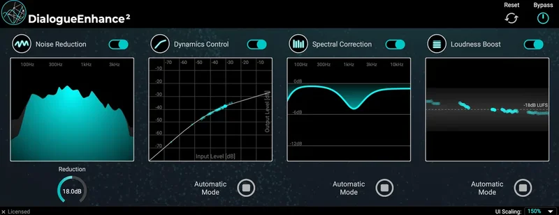 Accentize DialogueEnhance interface