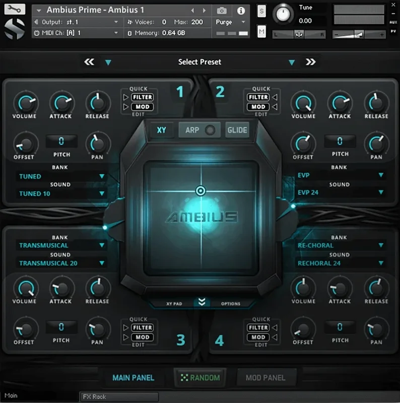 Soundiron Ambius Prime interface
