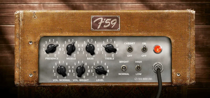 Fuse Audio Labs F-59 Classic Guitar Amp interface