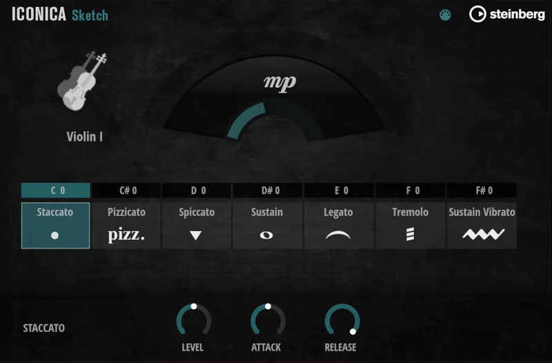 Steinberg Iconica Sketch interface