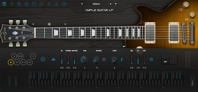 Ample Sound Ample Guitar LP interface