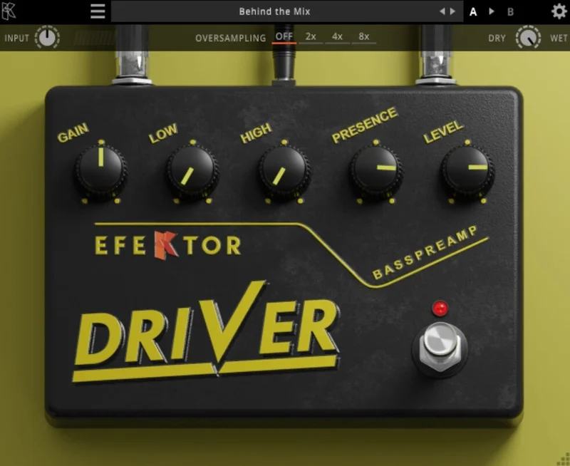 Kuassa Efektor Bass Driver Preamp interface
