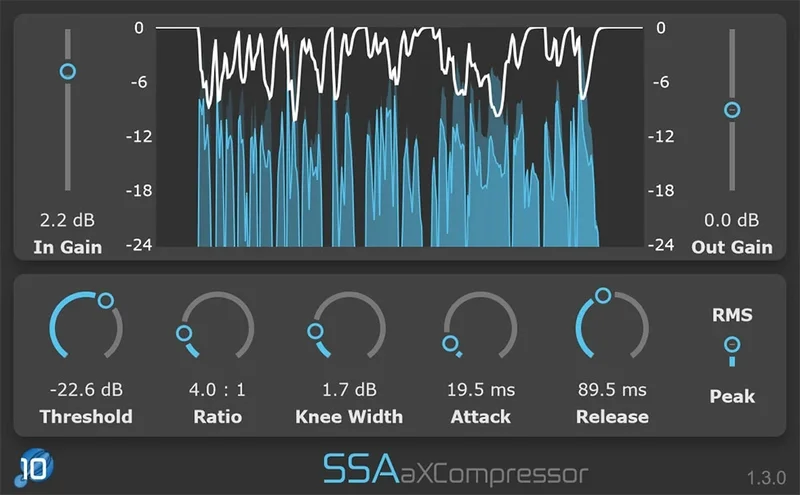 SSA Plugins aXCompressor interface
