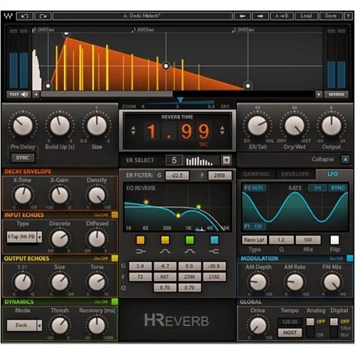 Waves H-Reverb interface