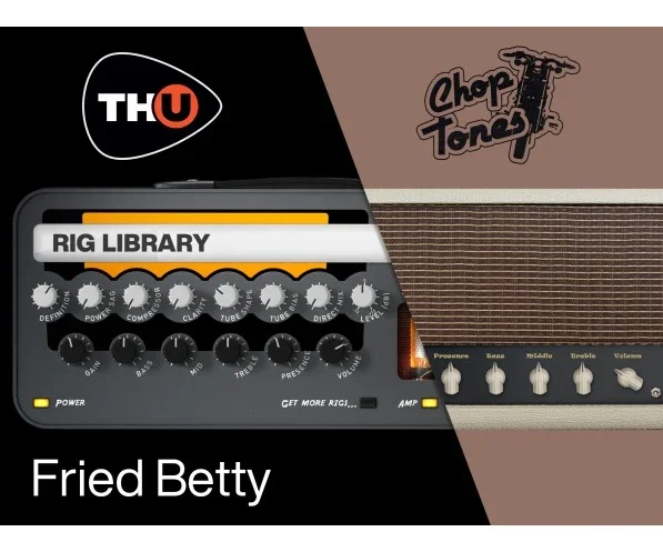 Overloud Choptones Fried Betty - TH-U Rig Library interface