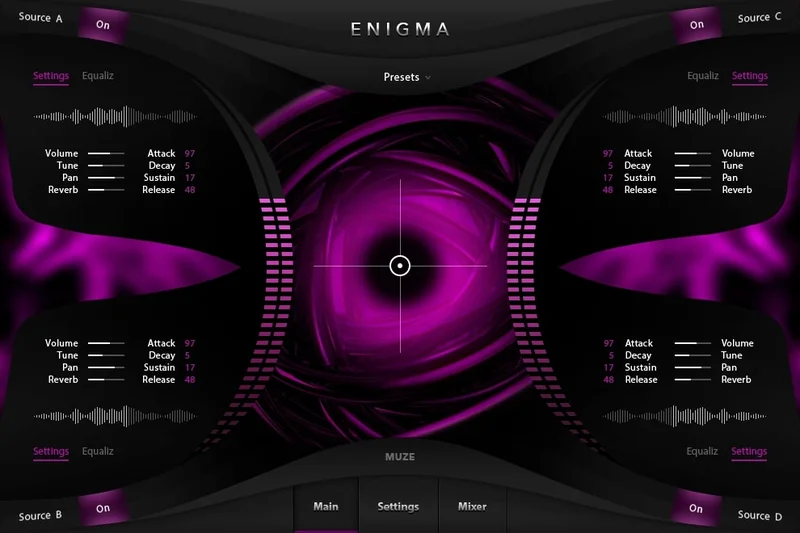 Muze Enigma interface
