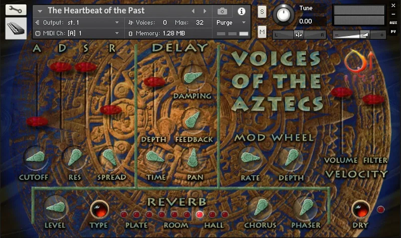Q Up Arts Voices of the Aztecs interface
