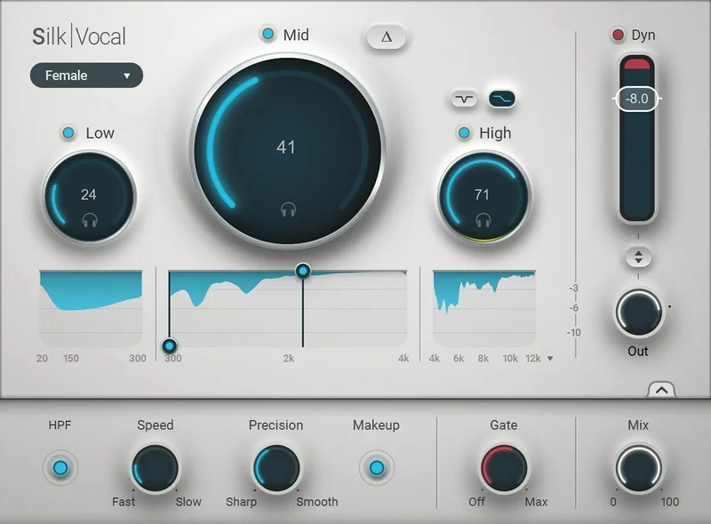 Waves Silk Vocal interface