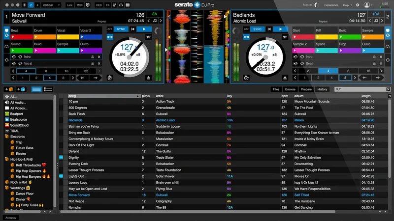 Serato DJ Pro interface
