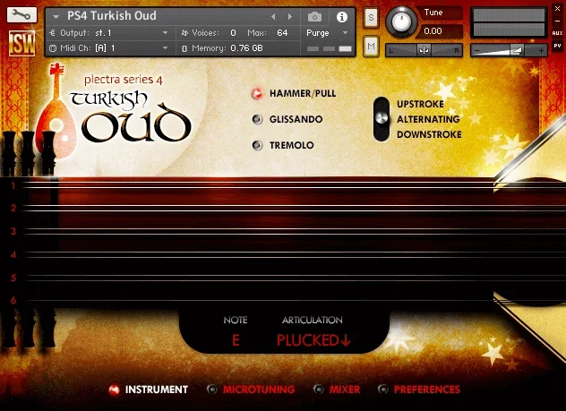 Impact Soundworks Plectra Series 4 - Turkish Oud interface