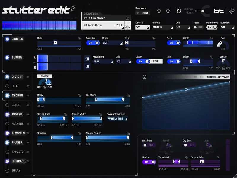 iZotope Stutter Edit 2 [Education] interface
