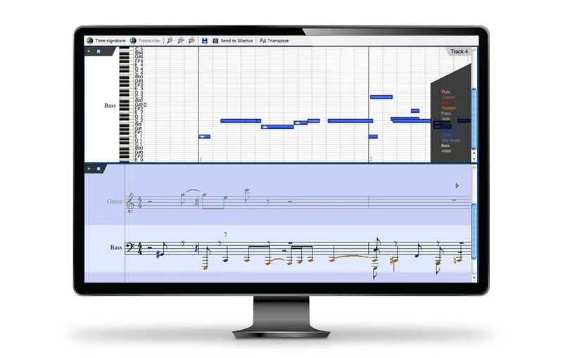 Avid AudioScore Ultimate interface