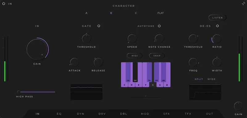 Aurora DSP Banshee Vocal Suite interface