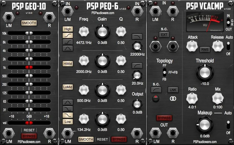 Cherry Audio Voltage Modular PSP Studio Modular Collection interface
