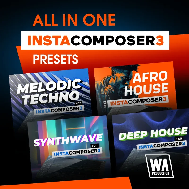 W. A. Production All In One: InstaComposer 3 Presets interface