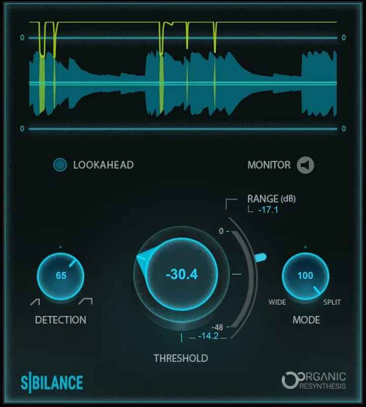 Waves Sibilance interface