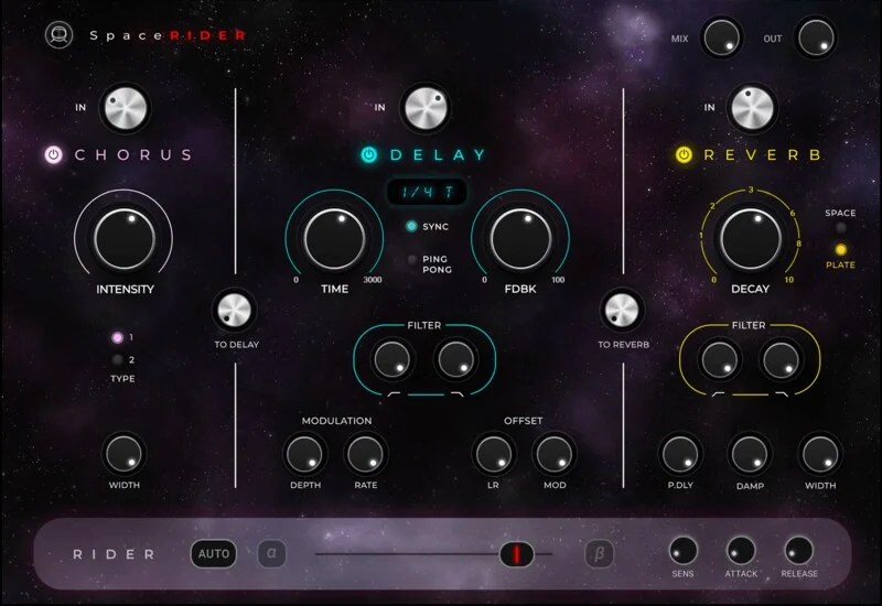 Waves Space Rider interface