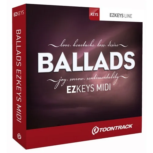 Toontrack EZkeys MIDI Ballads interface