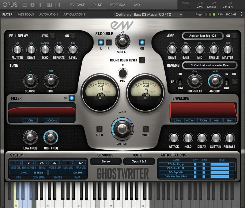 EastWest Ghostwriter interface