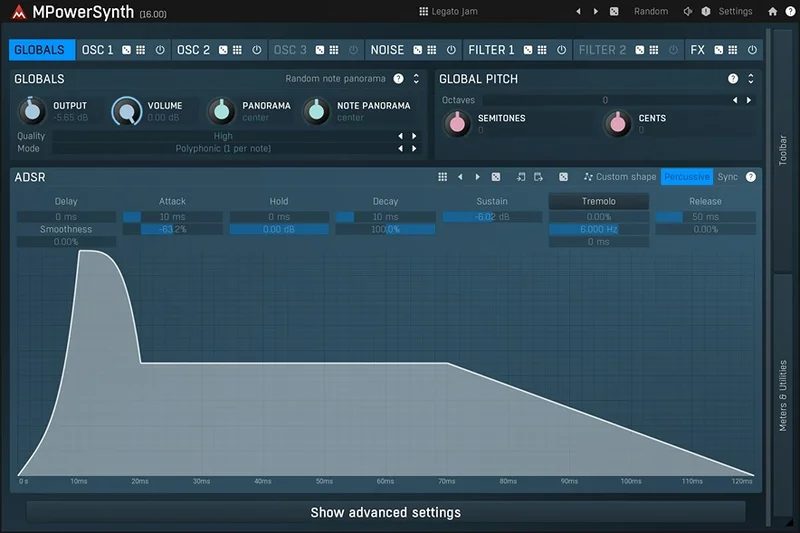 MeldaProduction MPowerSynth interface