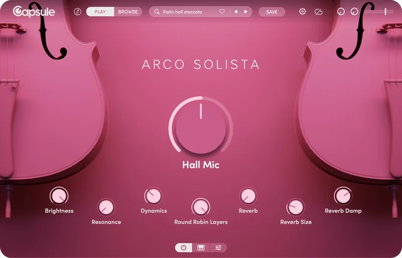 Capsule Audio Arco Solista interface