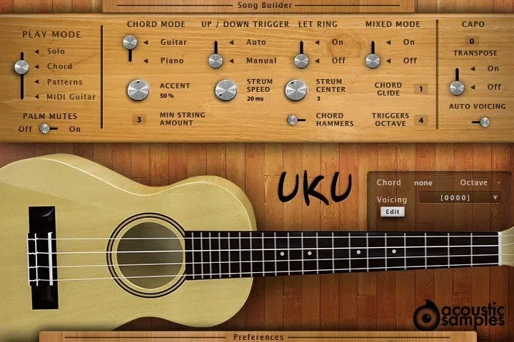 Acousticsamples UKU interface