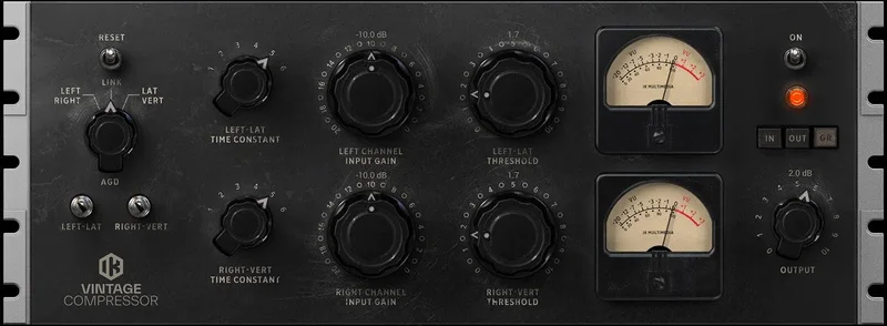 IK Multimedia T-RackS Vintage Tube Compressor interface