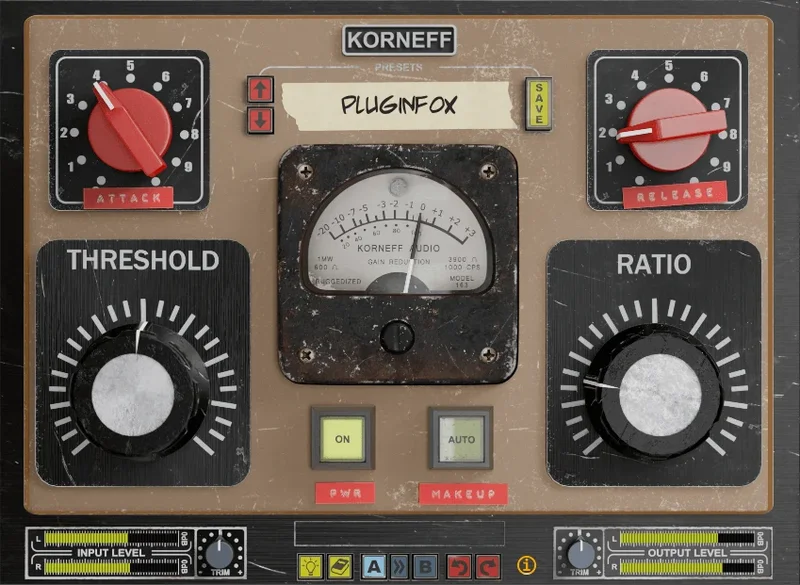 Korneff Audio Pawn Shop Comp interface