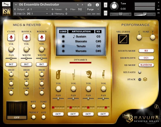 Impact Soundworks Bravura interface