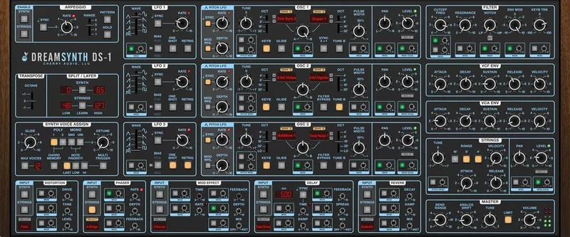 Cherry Audio Dreamsynth Synthesizer interface