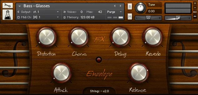 AudioThing Strings interface