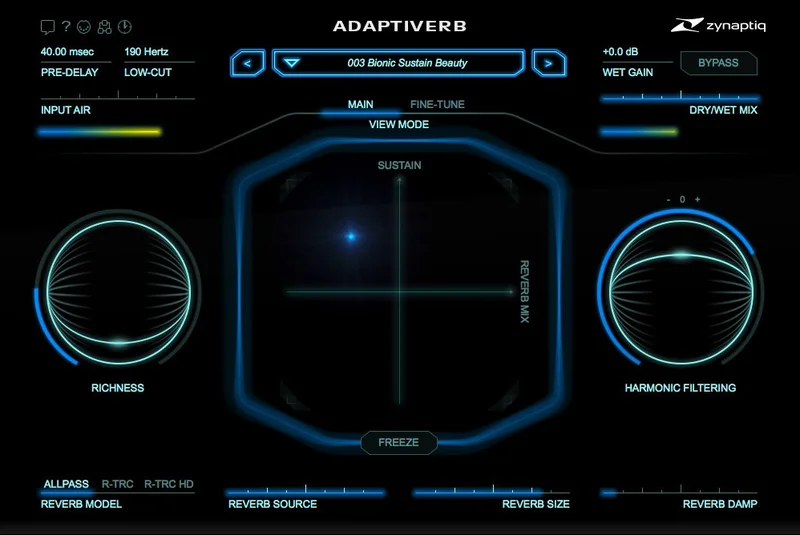 Zynaptiq CREATE Bundle interface