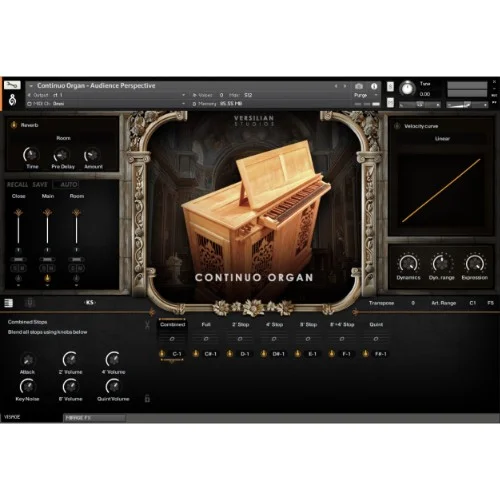 Versilian Studios Continuo Organ interface