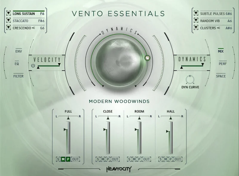 Heavyocity VENTO Essentials interface