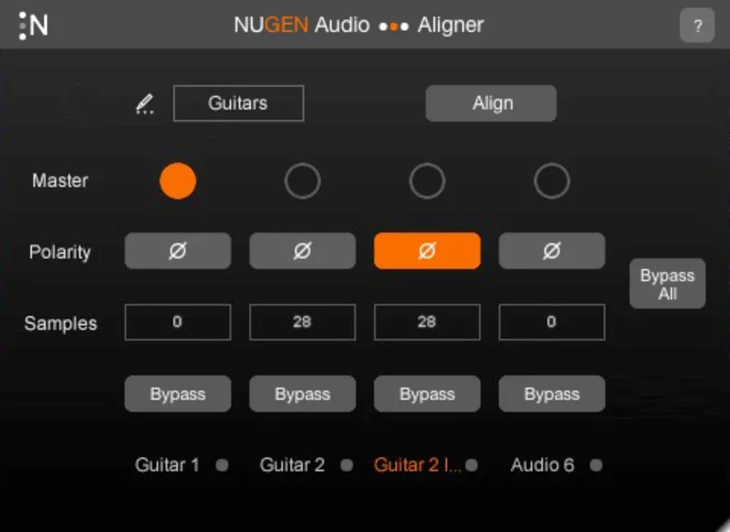 Nugen Audio Aligner interface