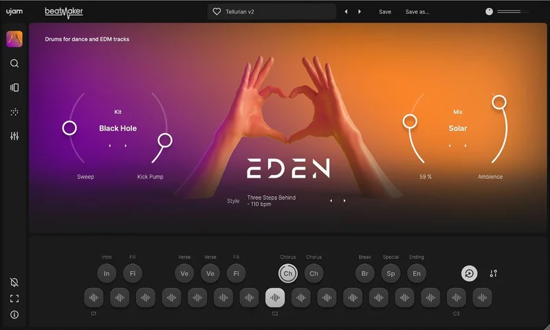 UJAM Eden interface
