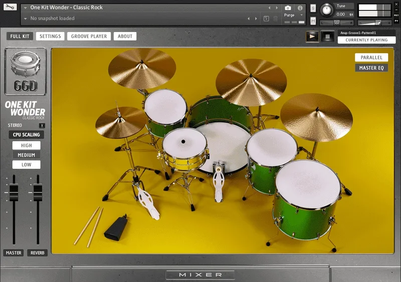 GGD One Kit Wonder: Classic Rock interface