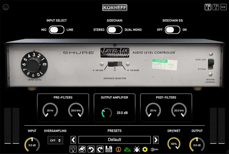 Korneff Audio Shure Level-Loc interface