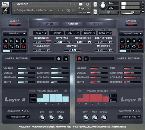 Audiofier Aerkord interface