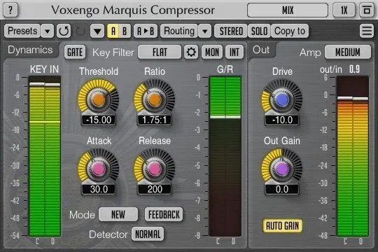 Voxengo Marquis Compressor V2 interface