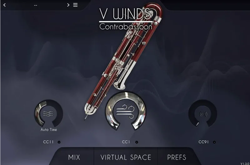 Acousticsamples VWinds Contrabassoon interface