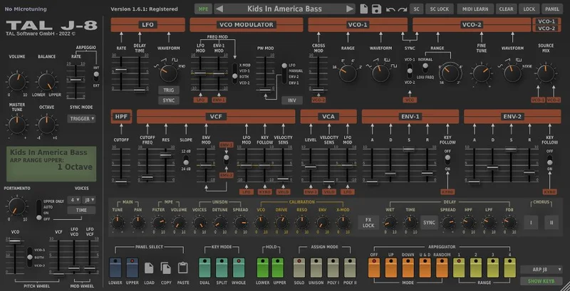 TAL J-8 interface