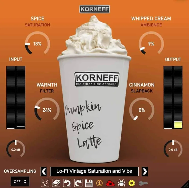 Korneff Audio Pumpkin Spice Latte interface